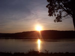 Sunset over Dorchester Lake